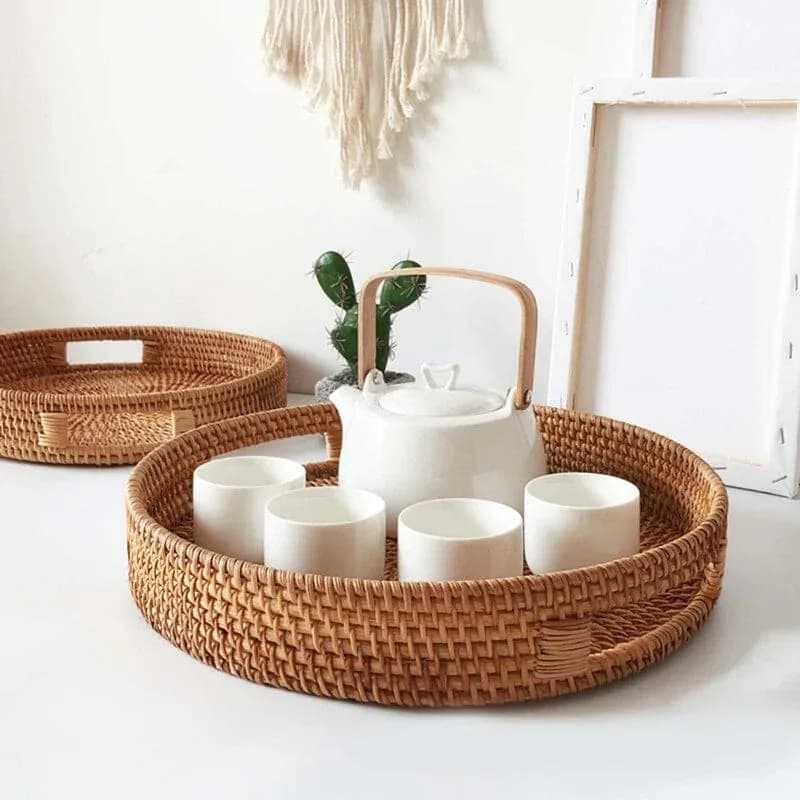 Multi-Use Wicker Tray