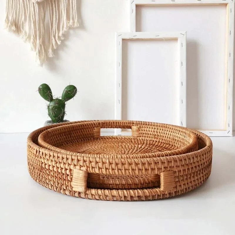 Multi-Use Wicker Tray