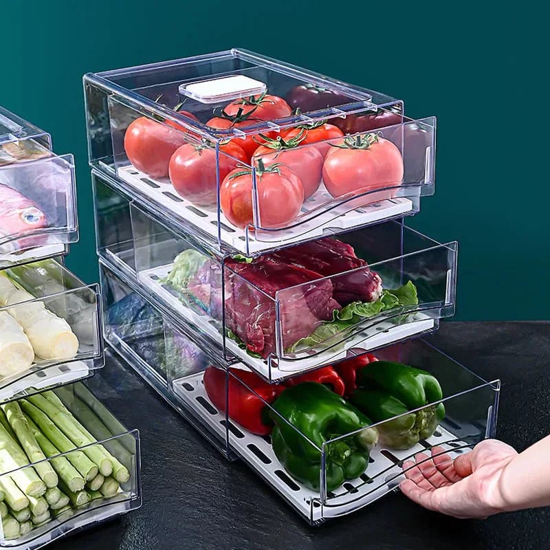 Clear Storage Box With Drawer