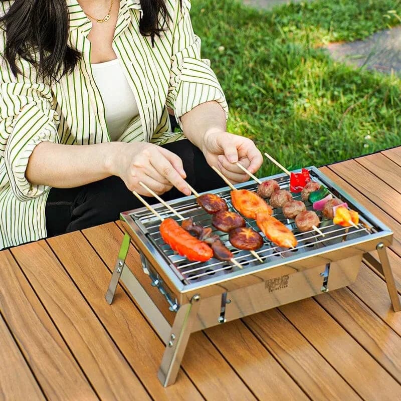 Folding Portable Stainless Steel Grill