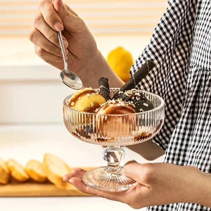 Glass Dessert Bowls 400 ml, Set of 4