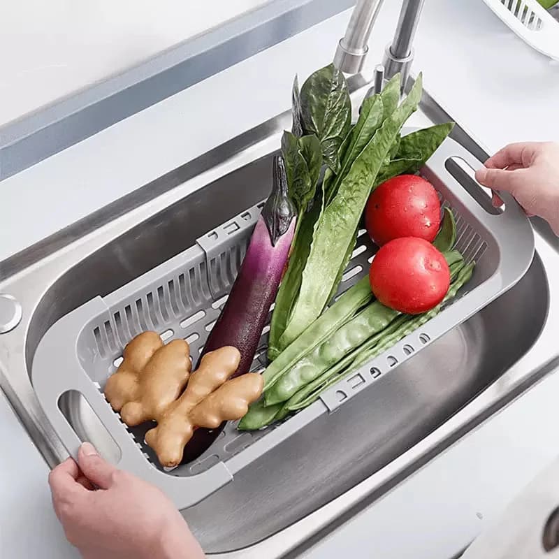 Expandable Dish and Cutlery Rack