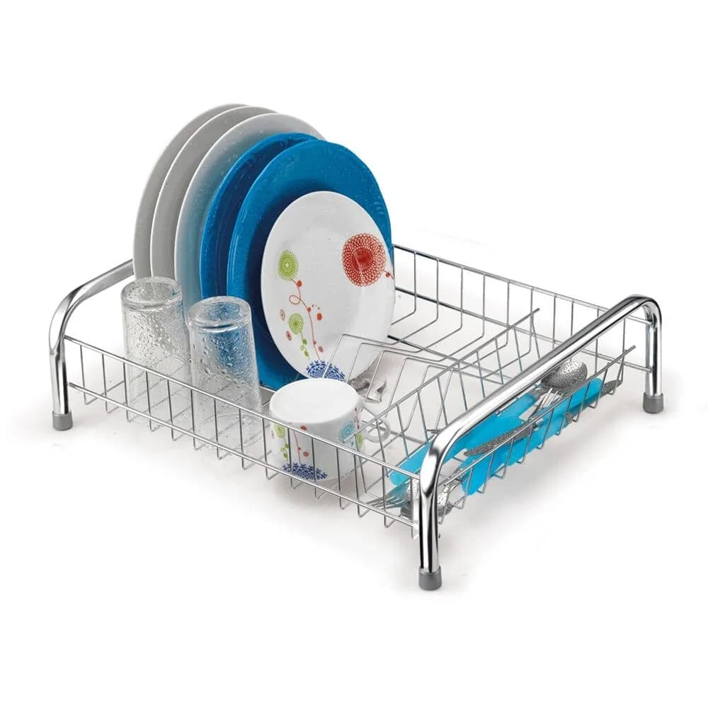 Dish Rack with Cutlery and Glass Holder
