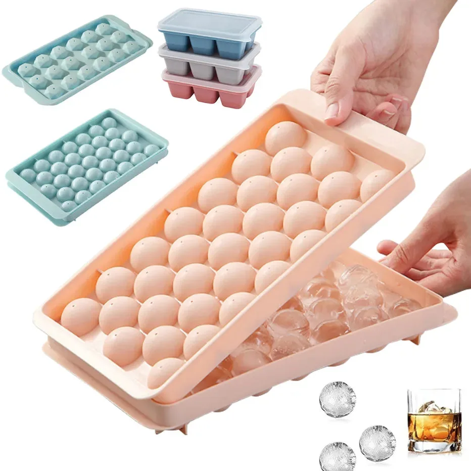 3D Ice Cube Tray With Lid