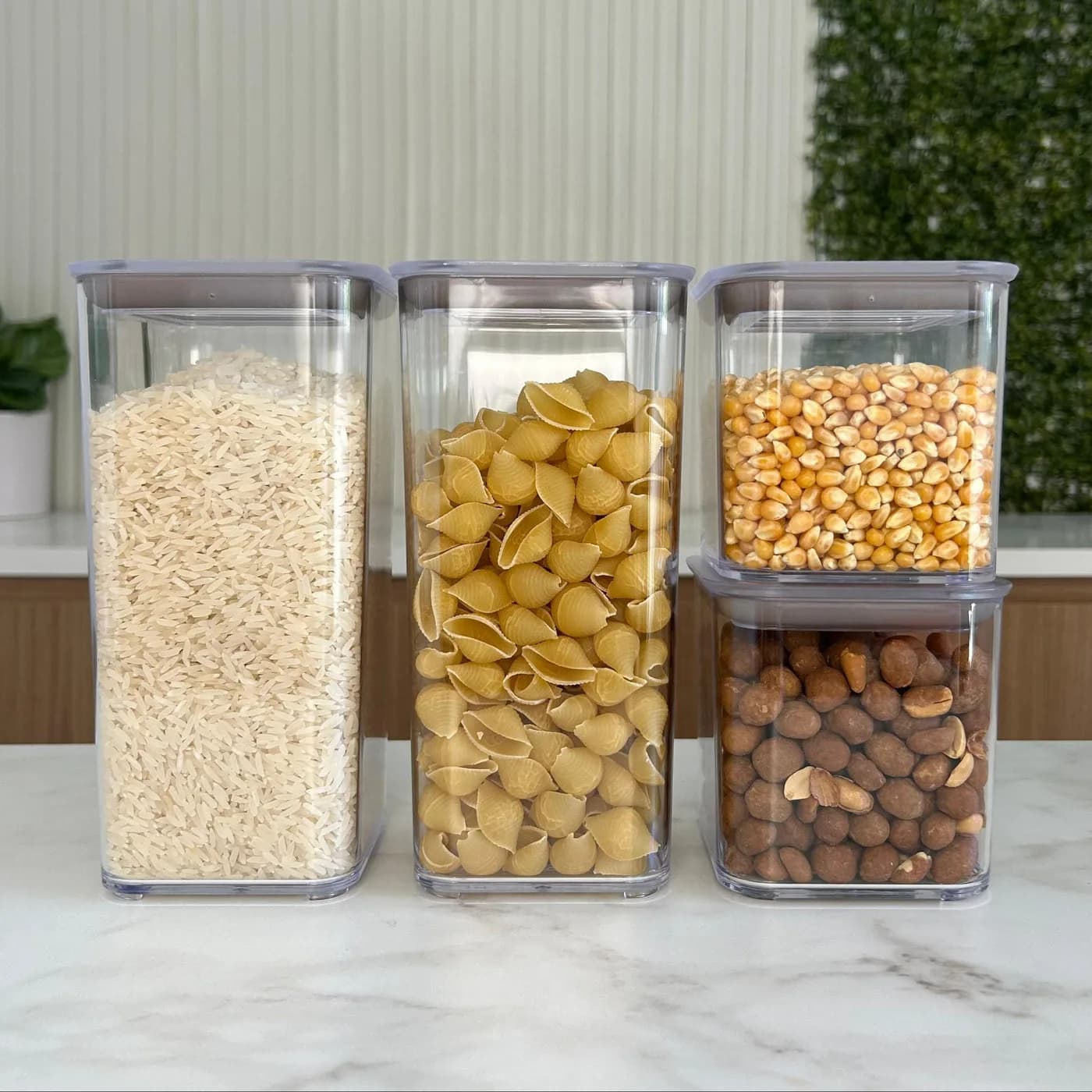 Airtight Containers, Set of 4 (1.2L + 580ml)
