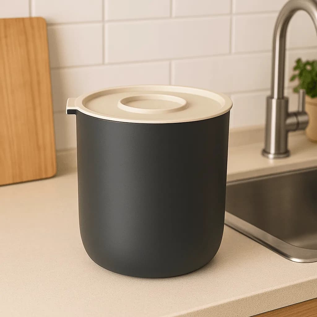 Wire Trash Bin With Lid 5 L