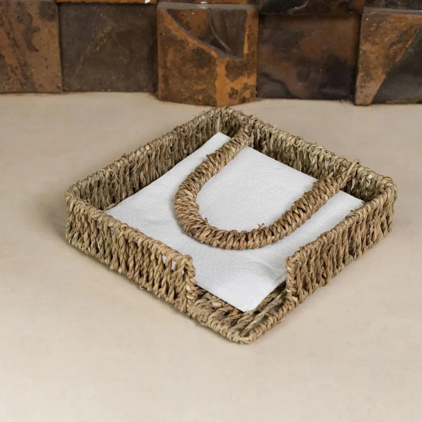Sisal Napkin Holder