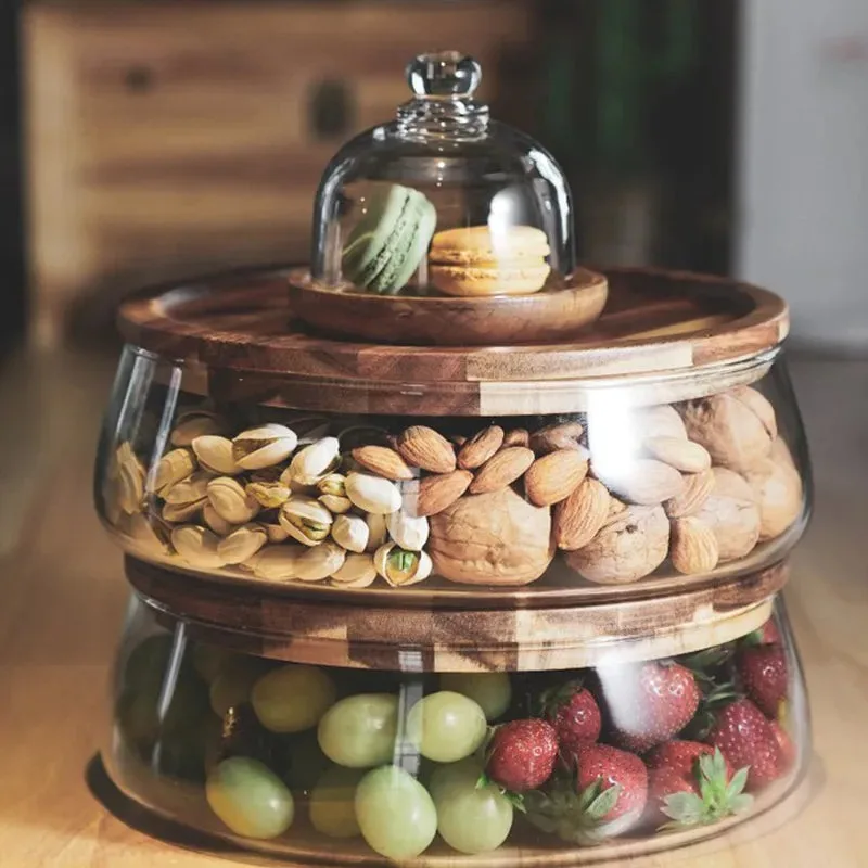 Decorative Glass Jar With Lid