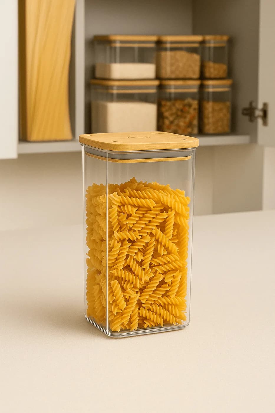 Airtight Container with Bamboo Lid 1.2L