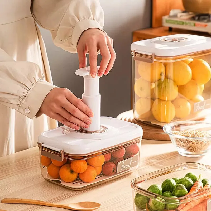 Airtight Container with Lid and Vacuum Sealer