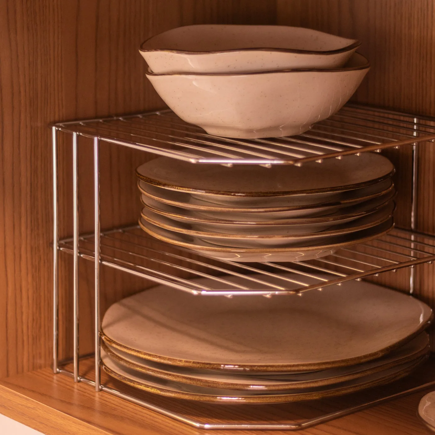 Corner Shelf, 2 Tiers
