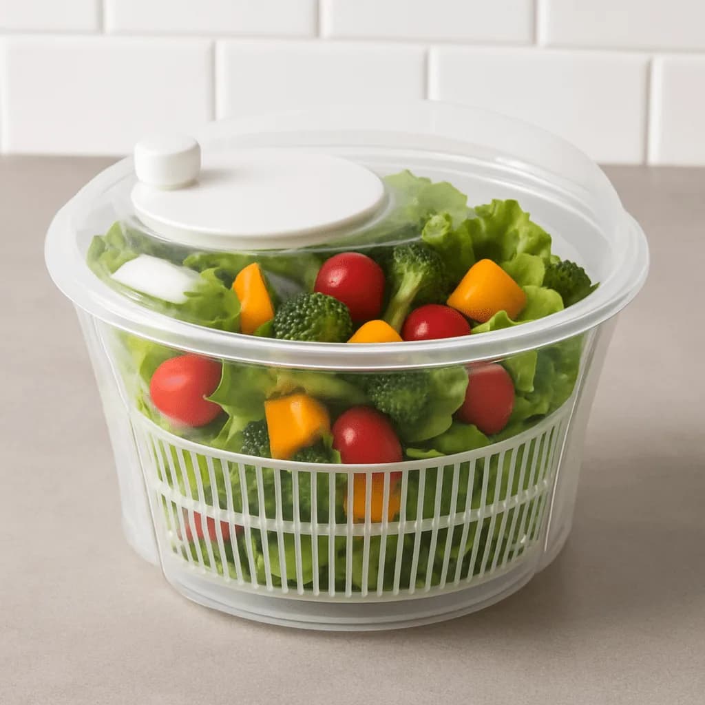 Salad Spinner with Crank Handle, 4.5 L