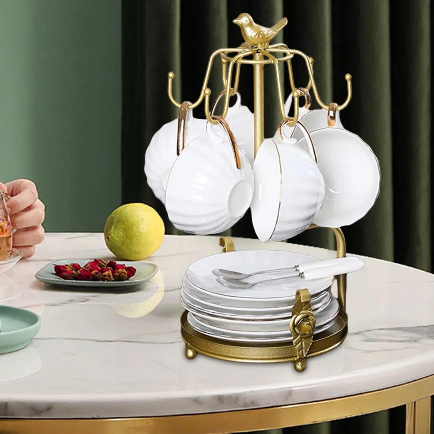 Iron Cup and Saucer Holder