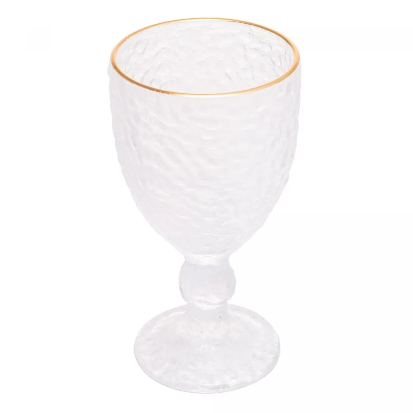 Gold Rim Crystal Glasses 320 ml, Set of 6