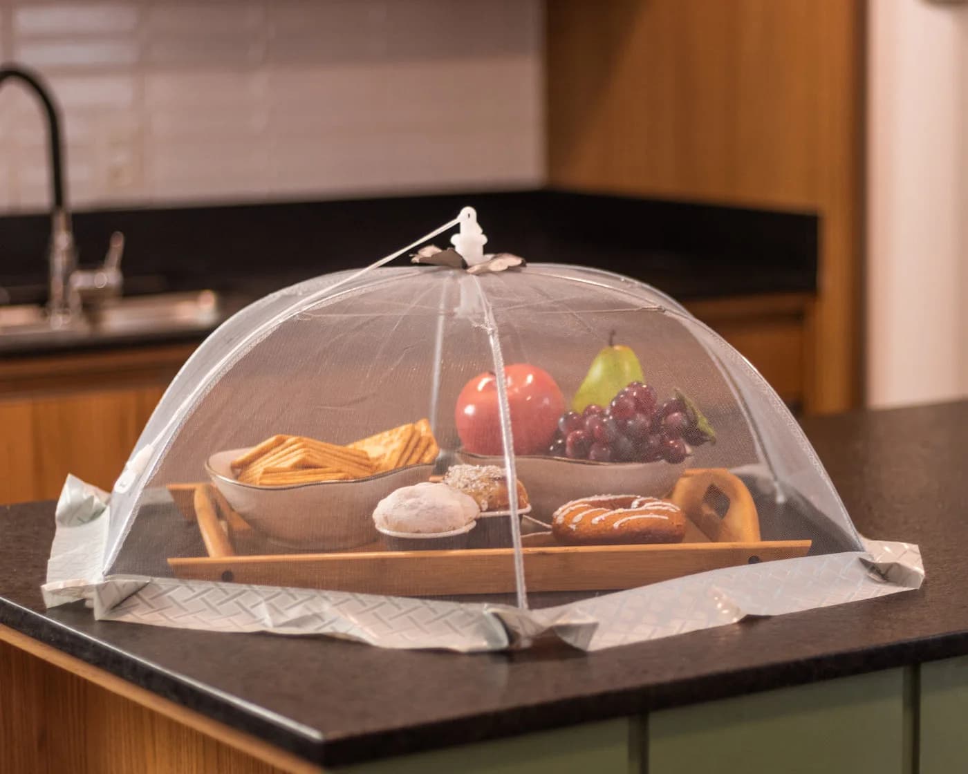 Folding Food Cover 80 cm, Gray