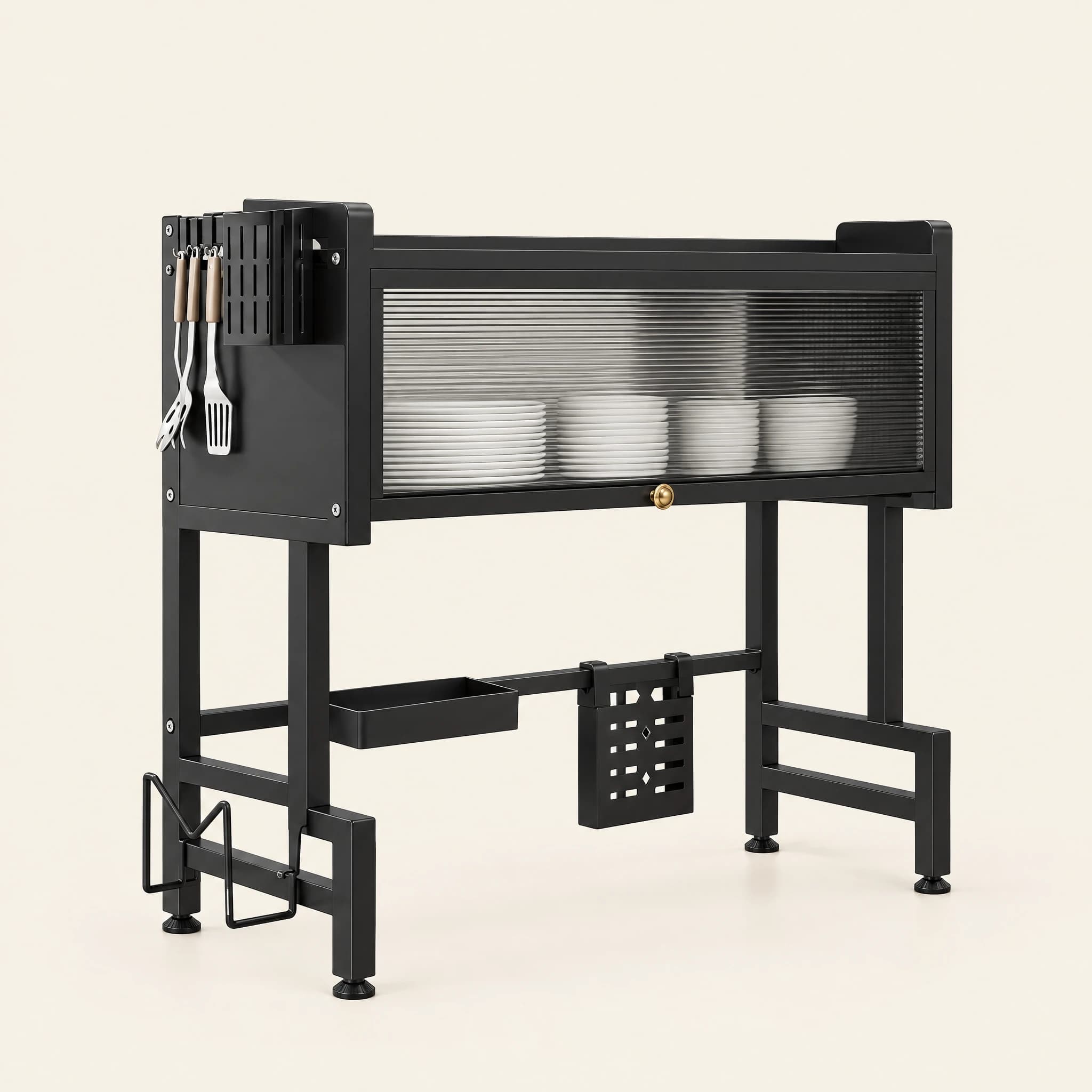 Dust-Proof Over-Sink Dish Cabinet