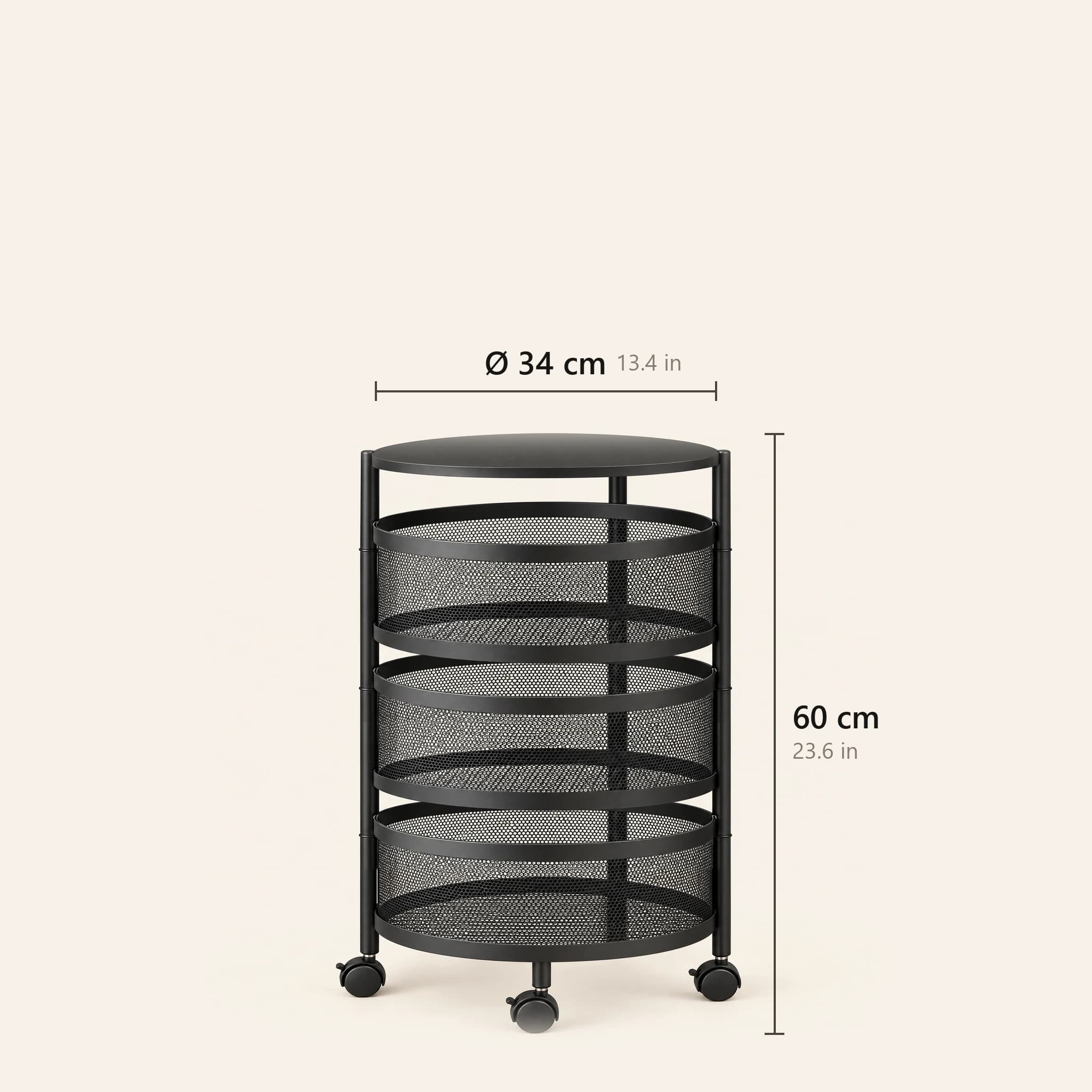 Rotating Produce Rack