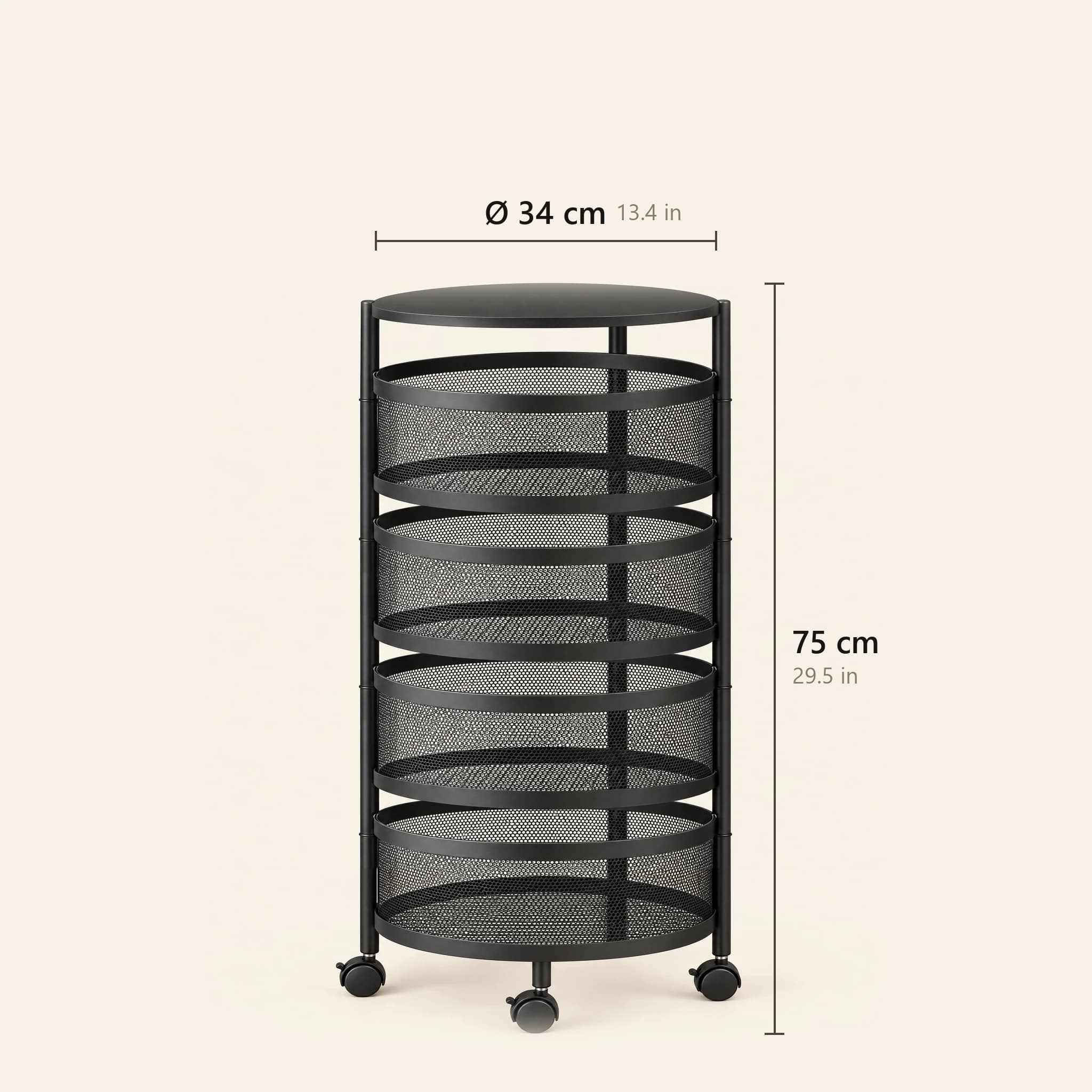 Rotating Produce Rack