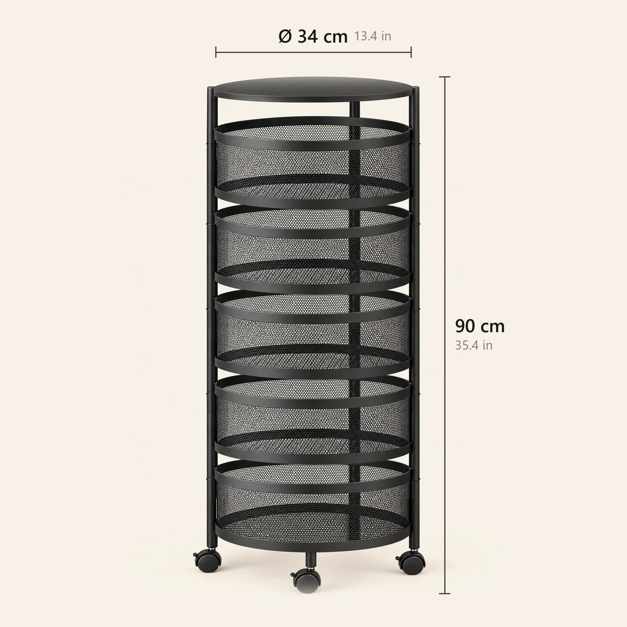 Rotating Produce Rack