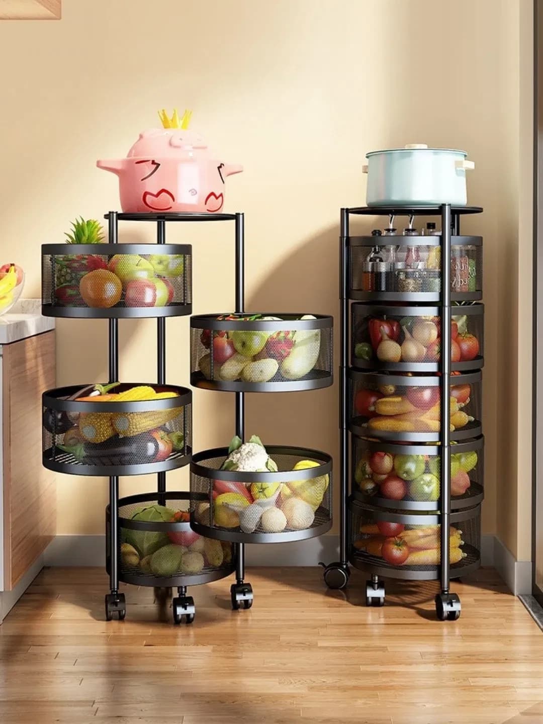 Rotating Produce Rack