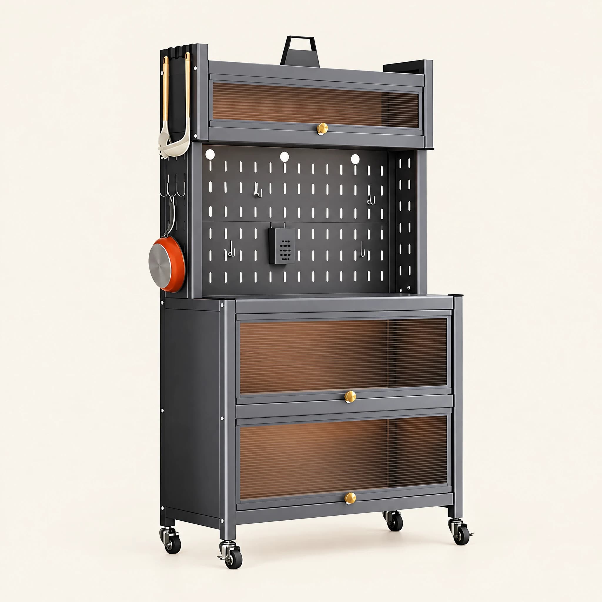 Tall Pantry Cabinet on Wheels